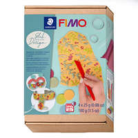 FIMO Fimo Soft süthető gyurma készlet, 4x25 g - Lap design, Slab Design