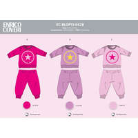  Enrico Coveri hosszú vékony baba pizsama - 100% pamut pizsama - lila - 86