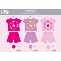  Enrico Coveri rövid ujjú nyári baba pizsama - 100% pamut pizsama - világosrózsaszín - 86