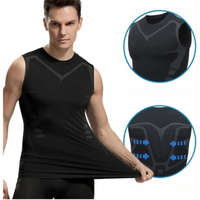 Homyl Férfi karcsúsító trikó fekete