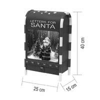 Home LFS400 zenélő, havazó postaláda, 4db hidegfehér SMD LED, műanyag, 8 karácsonyi dal, elemes tápellátás, beltéri kivitel