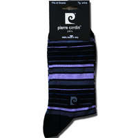 PierreCardin Férfi mercerizált öltönyzokni - pamut bokazokni - 41-45 - csíkos - Pierre Cardin