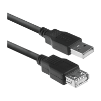 ACT ACT USB-A hosszabbító kábel, 1,8 méter, fekete (AC3040)