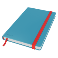 LEITZ LEITZ COSY Soft touch jegyzetfüzet (A5), nyugodt kék, kockás, 80 lap (44540061)