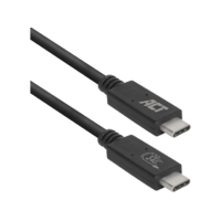 ACT ACT USB4 Type-C összekötő kábel, 20 Gbps, Thunderbolt™ 3, 1 méter, fekete (AC7431)