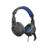 TRUST TRUST GXT 307b Ravu vezetékes fejhallgató mikrofonnal, 3,5mm jack, PC, PS4, PS5, XBOX, kék (23250)