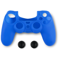 SPARTAN GEAR SPARTAN GEAR szilikon tok + hüvelykujj csúszásgátló PlayStation 4 kontrollerhez, kék