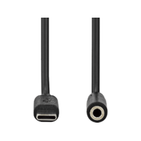 NEDIS NEDIS USB-C adapter, USB 2.0, USB Type-C / 3,5 mm Jack aljzat, 1m (CCGB65960BK10)