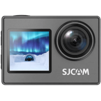 SJCAM SJCAM SJ4000 Dual Sportkamera dupla kijelzővel, 4K felbontás, 16MP fotómód, 2" + 1,3" kijelző, fekete (SJ4000Dual B)