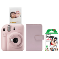 FUJIFILM FUJIFILM INSTAX MINI 12 Blossom pink fényképezőgép csomag (Kamera+Film 2X10 Kép+Album)