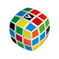 V-CUBE V-CUBE V-Cube 3x3 versenykocka-fehér alapszín, lekerekített forma matrica nélküli