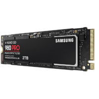 SAMSUNG SAMSUNG 980 PRO PCIe 4.0 x4 NVMe M.2 belső SSD meghajtó, 7000/5100 MB/s, 2 TB (MZ-V8P2T0BW), fekete