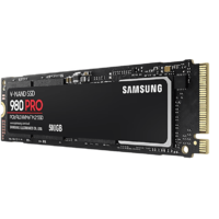 SAMSUNG SAMSUNG 980 PRO PCIe 4.0 x4 NVMe M.2 belső SSD meghajtó, 6900/5000 MB/s, 500 GB (MZ-V8P500BW), fekete