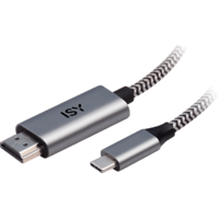 ISY ISY IHD-9000 HDMI - USB Type-C kábel, max 4K60Hz, 2 méter, szürke (2V055861)