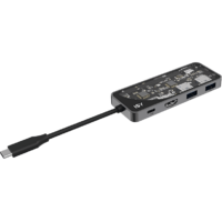 ISY ISY IAD 1028-2 USB 3.1 Type-C multiport adapter, HDMI, 2x USB-A, USB-C PD 100W, átlátszó (2V221998)