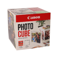 CANON CANON Photo Cube Creative Pack, PP-201 13x13cm fotópapír, 40db + 5x5" képkeret, fehér-zöld (2311B078