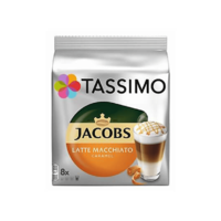 KRAFT FOODS KRAFT FOODS Tassimo Jacobs karamell Macchiato kávékapszula, 8+8 db