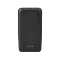 AVAX AVAX Lighty powerbank 10 000 mAh, USB Type-A és Type-C, fekete (PB104B)