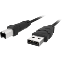 BELKIN BELKIN Pro Series USB A-B összekötő kábel, USB 2.0, 1,8méter, fekete (F3U133R1.8M)