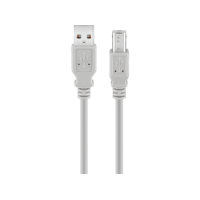 ISY ISY IUB-1015 USB A-B összekötő kábel, USB 2.0, 1,5 méter (2V225500), szürke