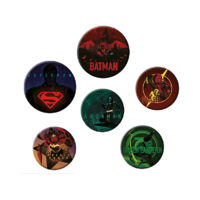 ABYSSE DC Comics - Justice League Logos kitűzők