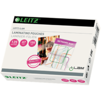 LEITZ LEITZ STANDARD iLam meleglamináló fólia, A7, 80x111 mm, 125 mikron, 100db/csomag (33805)