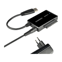AXAGON AXAGON USB 3.0 - SATA 6G külső adapter 2,5" vagy 3,5" SSD-HDD-hez, tápegység (ADSA-FP3)