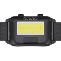 SAVIO SAVIO FL-01 1W fejlámpa, IPX3, 140/35 lm, fekete