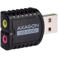 AXAGON AXAGON USB 2.0 külső hangkártya, mono mikrofon jack bemenet, sztereó jack kimenet (ADA-10)