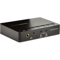 AXAGON AXAGON Digitális külső USB hangkártya, USB-Optikai-koax bemenet-kimenet, 7.1 analóg kimenet (ADA-71)
