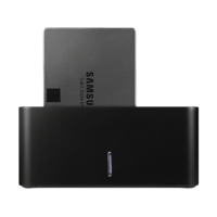 AXAGON AXAGON USB 3.2 Gen1, külső 2,5/3,5" HDD/SSD dokkoló, SATA-III, USB-A, tápegység, fém ház, fekete (ADSA-SN)