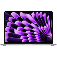 APPLE APPLE MacBook Air 2024 15,3" Liquid Retina asztroszürke Apple M3(8C/10C)/8GB/256GB (mrym3mg/a)