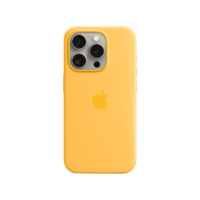 APPLE APPLE iPhone 15 Pro MagSafe rögzítésű szilikon tok, napsárga (MWNK3ZM/A)