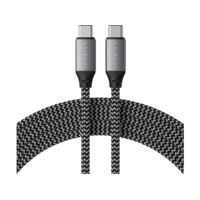 SATECHI SATECHI USB Type-C-USB Type-C fonott töltőkábel, 100W, 2 méter, szürke (ST-TCC2MM)