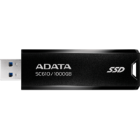 ADATA ADATA SC610 külső SSD, 1TB, USB-A 3.2 Gen2, 550/500 MB/s, fekete-piros (SC610-1000G-CBK/RD)