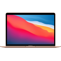 APPLE APPLE MacBook Air 2020 13" Retina arany Apple M1 (8C/7C)/8GB/256 GB SSD (mgnd3mg/a)