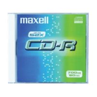 MAXELL MAXELL CD-R lemez 700 MB, vékony tok (624005.01.CN)