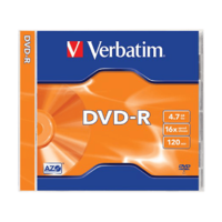 VERBATIM VERBATIM DVD-R lemez 4,7 GB 16x, normál tok AZO