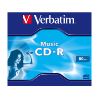 VERBATIM VERBATIM CD-R audió lemez, 700 MB 80 perc, normál tok AZO