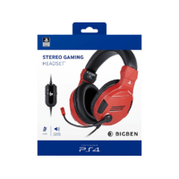 BIG BEN BIG BEN Stereo Gaming Headset V3, piros (PlayStation 4)