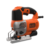 BLACK+DECKER BLACK+DECKER BES610K-QS Lengőpengés dekopírfűrész, 650W, kofferben