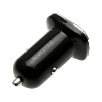 BOROFONE BOROFONE Autós töltő dupla USB 2.1A, fekete (BZ12)