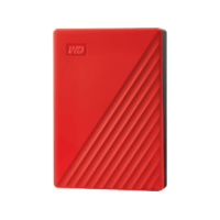 WD WD My Passport 4TB külső merevlemez USB 3.2 2,5" HDD, piros