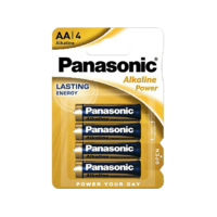 PANASONIC PANASONIC Alkaline Power AA ceruza 1.5V alkáli/tartós elemcsomag 4db (LR6APB-4BP)