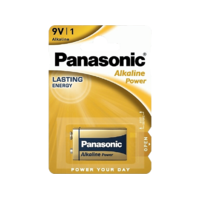 PANASONIC PANASONIC Alkaline Power 9V blokk alkáli/tartós elemcsomag (6LR61APB-1BP)