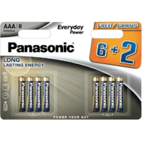 PANASONIC PANASONIC Everyday Power AAA ceruza 1.5V szupertartós alkáli elemcsomag 8db (LR03EPS/8BW)