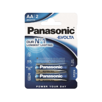 PANASONIC PANASONIC EVOLTA AA ceruza 1.5V szupertartós alkáli elemcsomag 2db/csomag (LR6EGE-2BP)