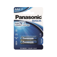 PANASONIC PANASONIC EVOLTA AAA mikro 1.5V szupertartós alkáli elemcsomag 2db/csomag (LR03EGE-2BP)