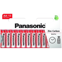 PANASONIC PANASONIC Red Zinc AA ceruza 1.5V cink-carbon tartós elem 12db (R6R/12HH)