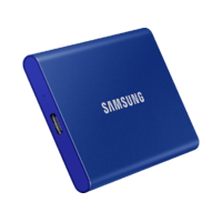 SAMSUNG SAMSUNG T7 Hordozható SSD, 1 TB, USB 3.2, kék (MU-PC1T0H)